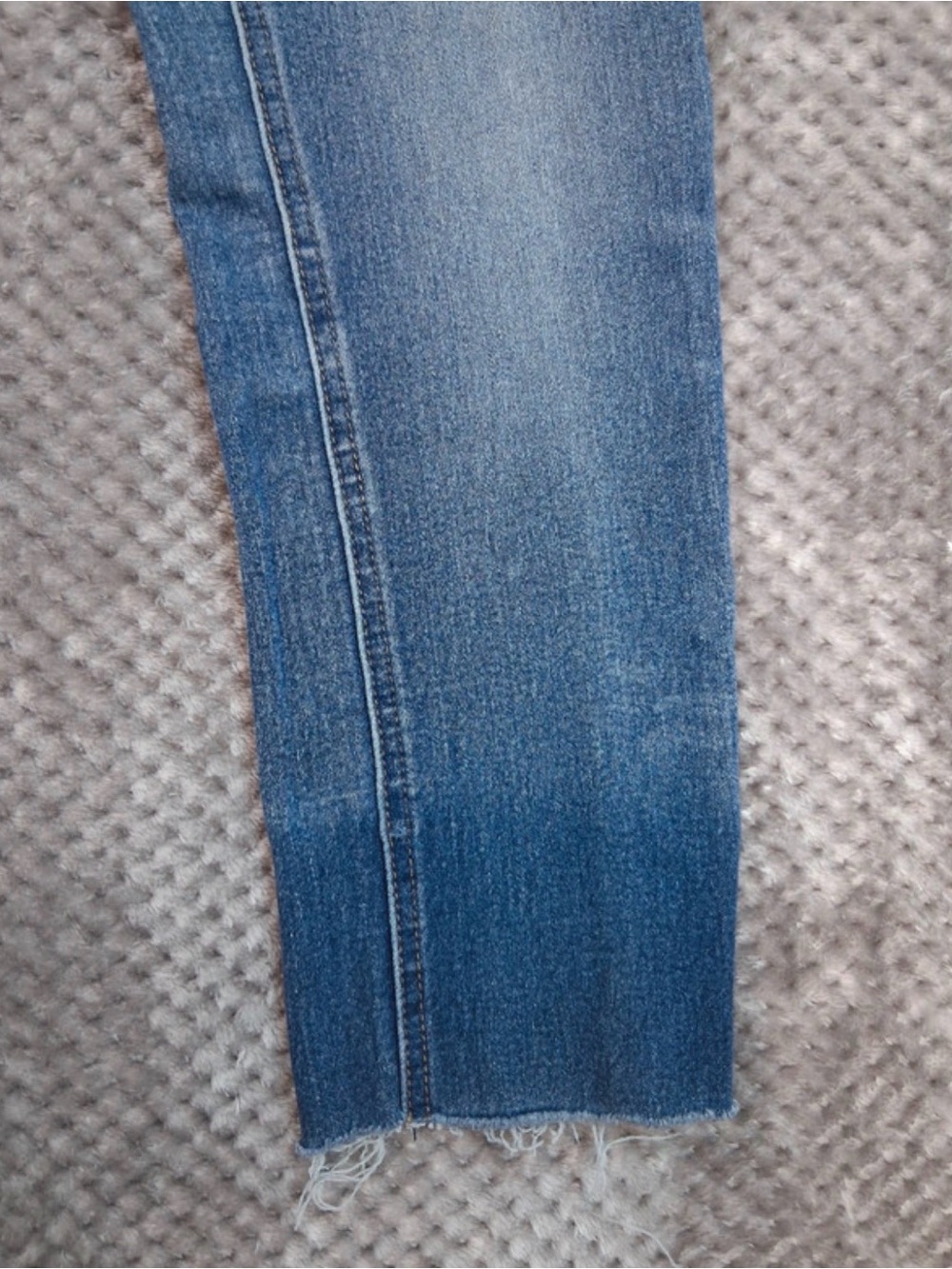 Versace 19.69 Abbigliamento Sportivo Blue Denim Jeans Size 28 Raw Hem - Picture 4 of 6